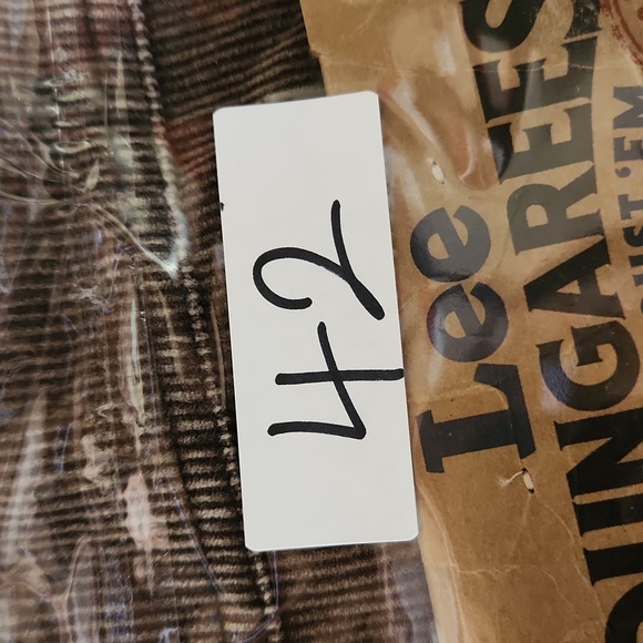 Vintage Lee Dungarees Corduroy Pants Mens 38/32 Brown Loose Straight Leg 80s 90s - Picture 13 of 13